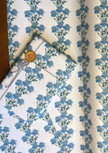 Vintage Pastel Blue Floral Wrapping Paper: Botanical Gift Wrap