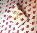 Watercolor Cherry Wrapping Paper: Botanical Fruit Gift Wrap