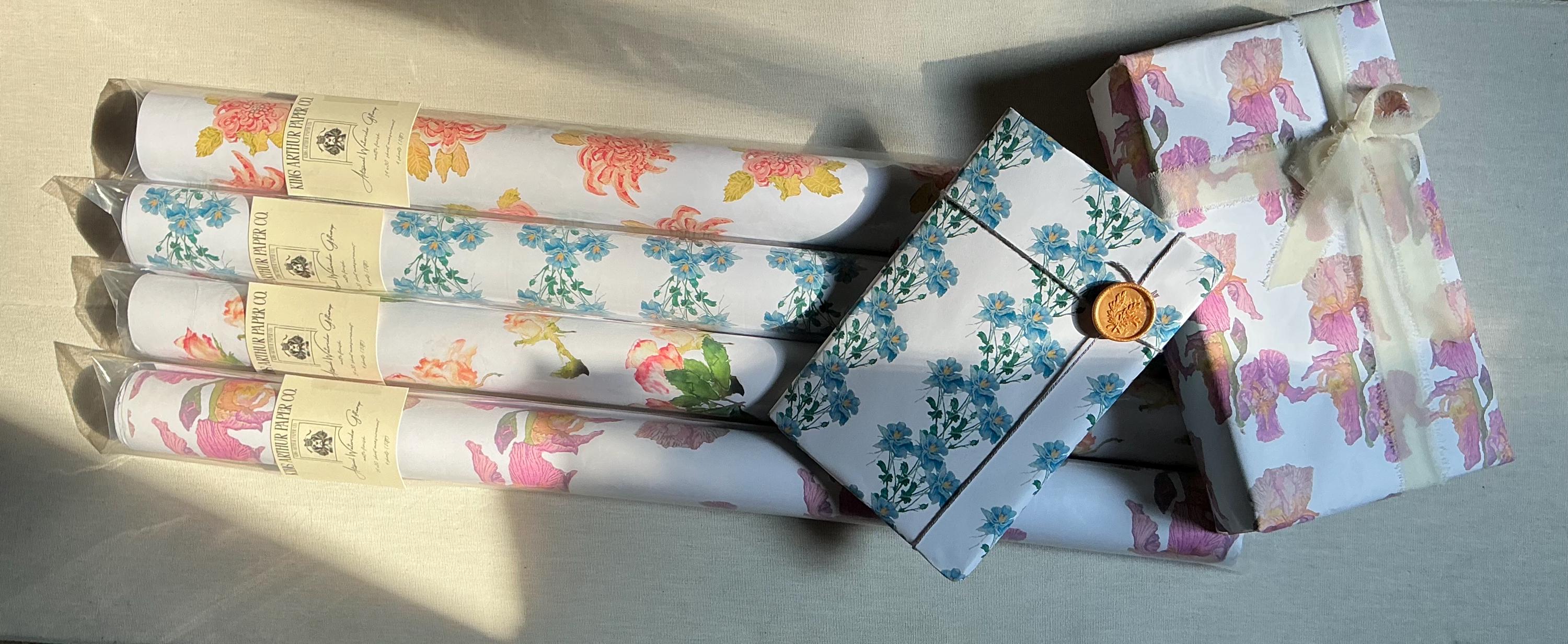 Watercolor Floral Wrapping Paper Variety Pack, Botanical Garden Party Designs
