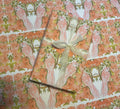 Parakeet Gift Wrap – Pink Floral Wrapping Paper, Watercolor Garden Bird Paper for Spring Gifts