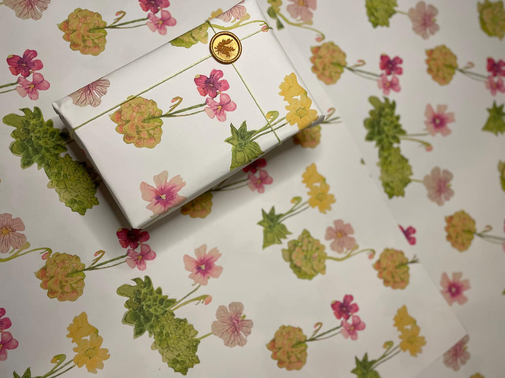 Carnivorous Plant Wrapping Paper Variety Pack, Botanical Gift Wrap, Venus Flytrap Pitcher Plants
