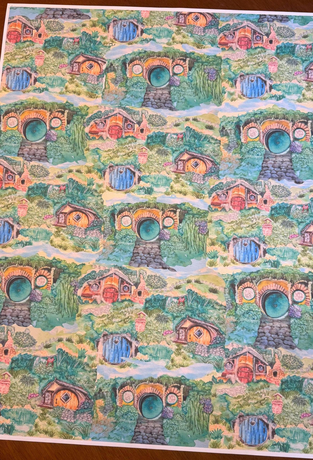 The Shire Wrapping Paper: Hobbit House Lord of the Rings Gift Wrap
