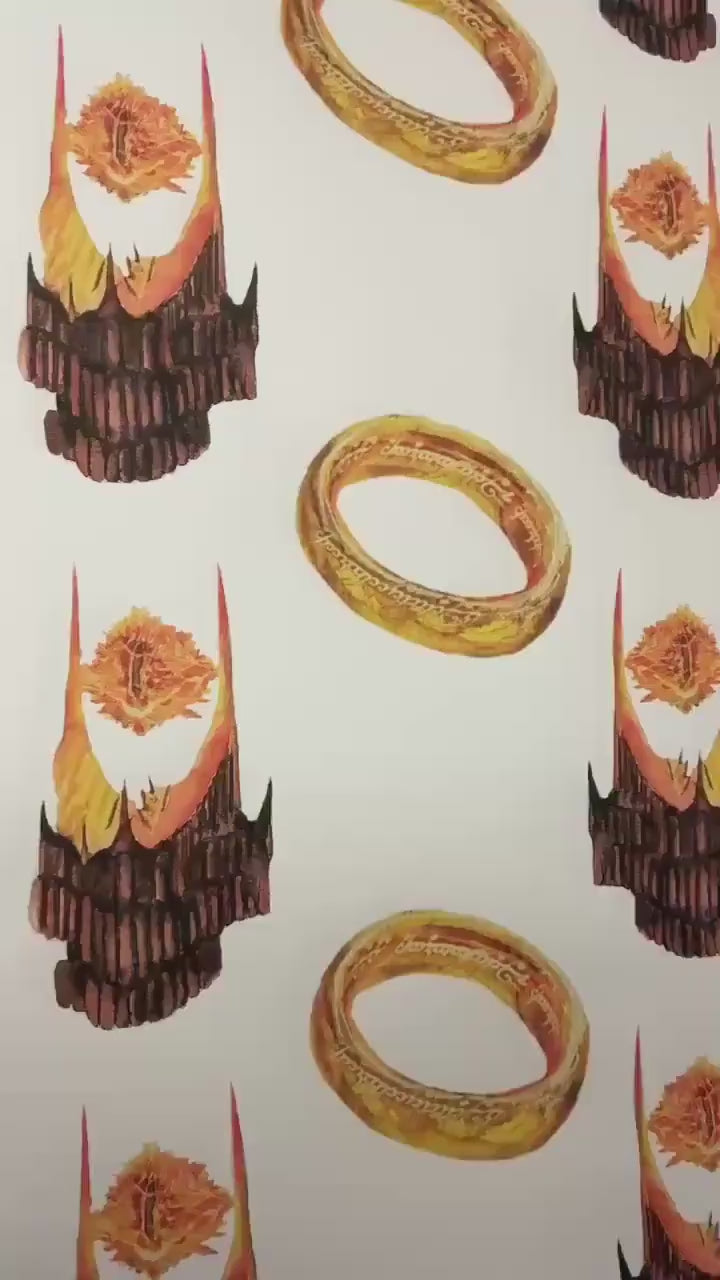 Eye of Sauron Wrapping Paper: Lord of the Rings Gift Wrap