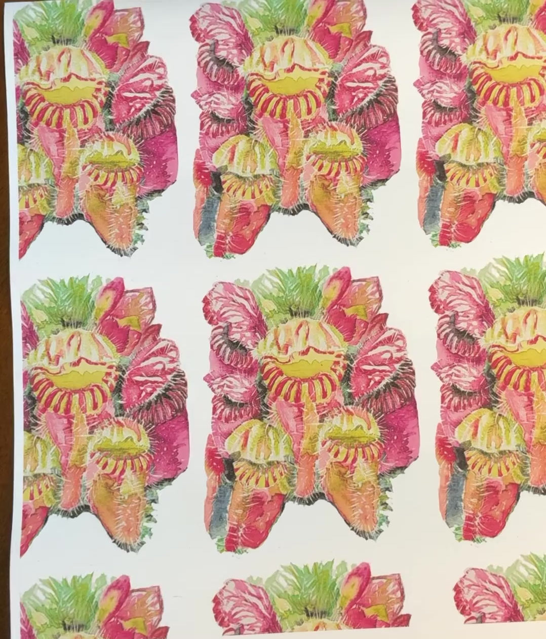 Carnivorous Plant Wrapping Paper Variety Pack, Botanical Gift Wrap, Venus Flytrap Pitcher Plants